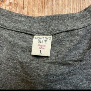 darling blue Tops - Darling Blue t shirt crop darling blue Tops - Darling Blue t shirt crop
